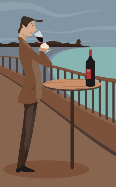 男人喝着酒图片下载
