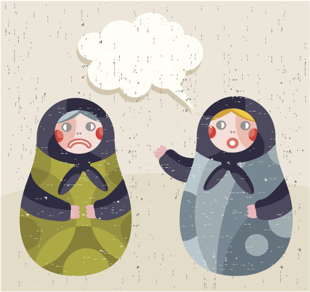 马特雷什卡娃娃 - 负面新闻。图片下载