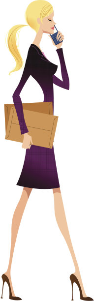 女人走路的肖像图片下载