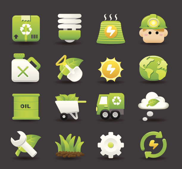 绿色生态图标集|优雅系列图片下载