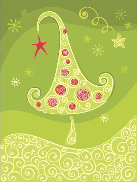 绿色圣诞背景图片下载