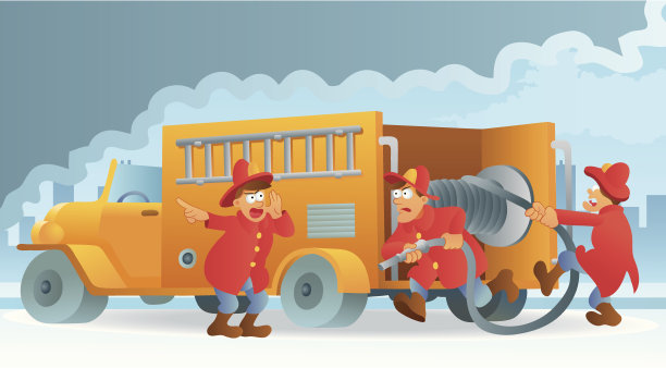 消防队员在行动图片下载