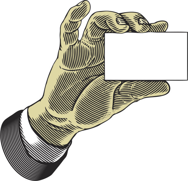 手里拿着一张空白卡片图片下载