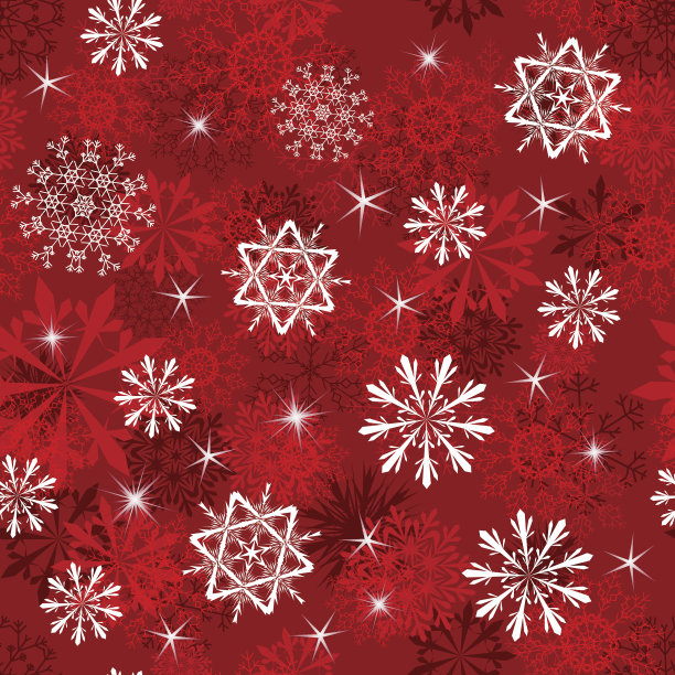 无缝的雪花背景素材图片