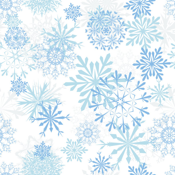 无缝的雪花背景素材图片
