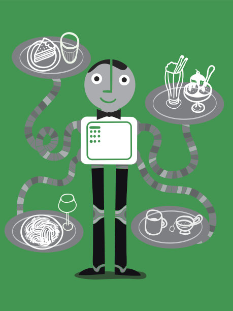 侍者机器人图片下载