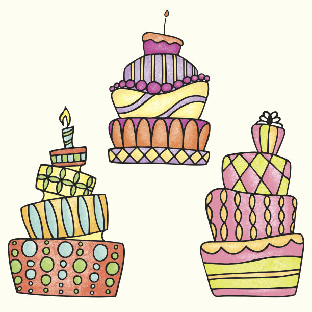 丰富多彩的异想天开的蛋糕图片下载
