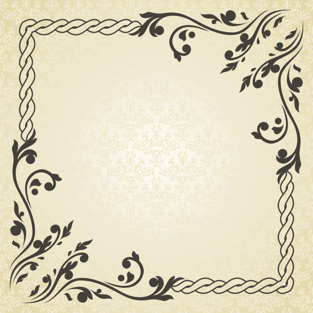 复古的框架上无缝的背景图片下载