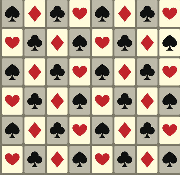 无缝背景与卡片套装图片下载