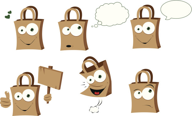 有趣的纸袋图片下载