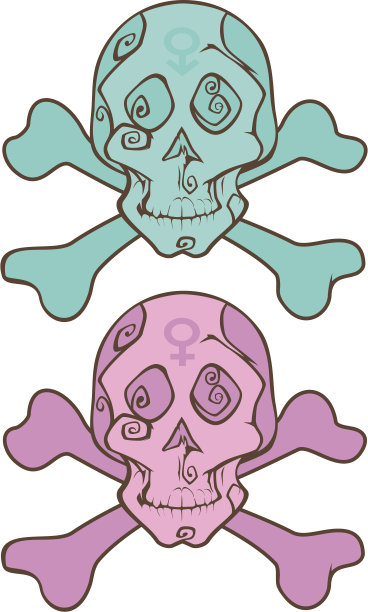 两个年份的头骨图片下载