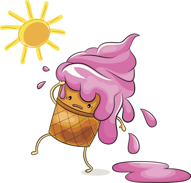 融化的冰淇淋图片下载