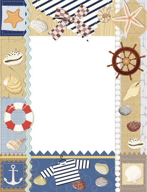 海洋相框。图片下载