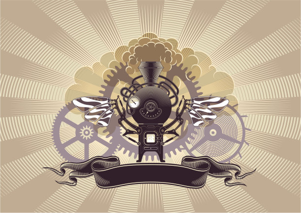 蒸汽朋克平面设计图片下载