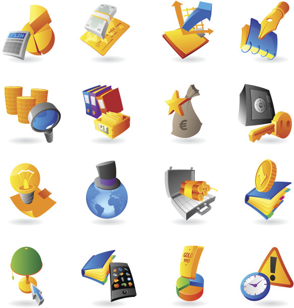 商业和金融图标图片下载