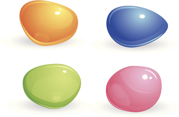 四个彩色宝石图片下载