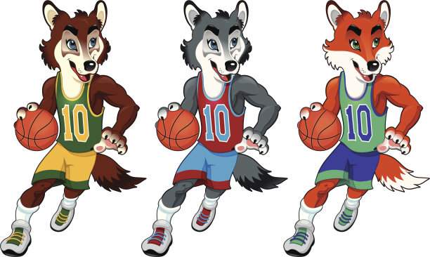 篮球吉祥物。图片下载