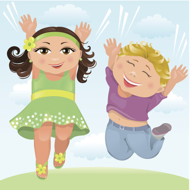 跳的孩子图片下载