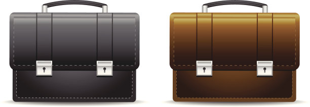 白色背景下的袋子特写镜头图片下载