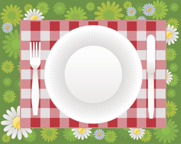 夏季野餐设计图片下载