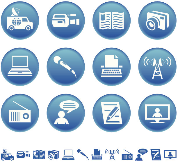 媒体图标图片下载