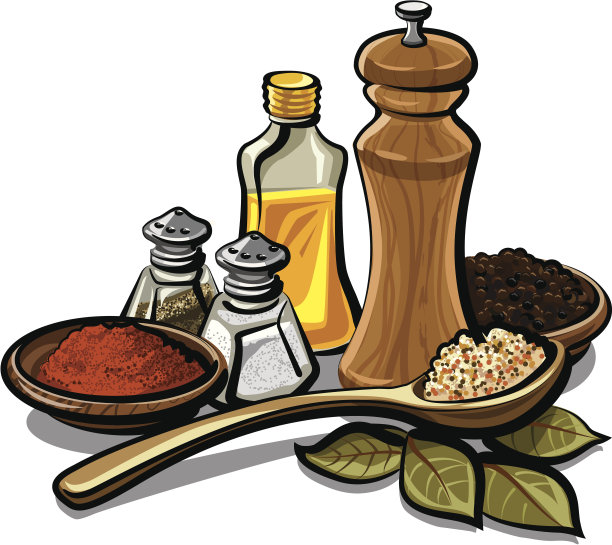 收藏香料和调味料图片下载