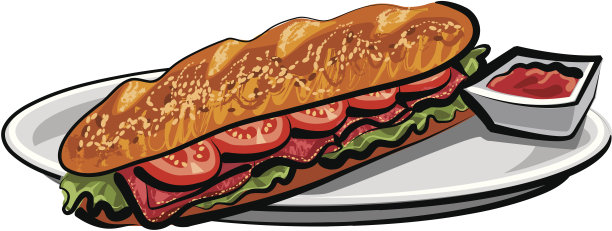 三明治法国面包图片下载