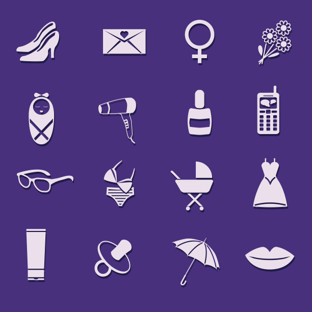 女性图标集合图片下载