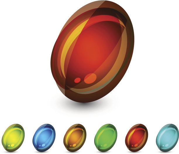 向量玻璃石头图片下载