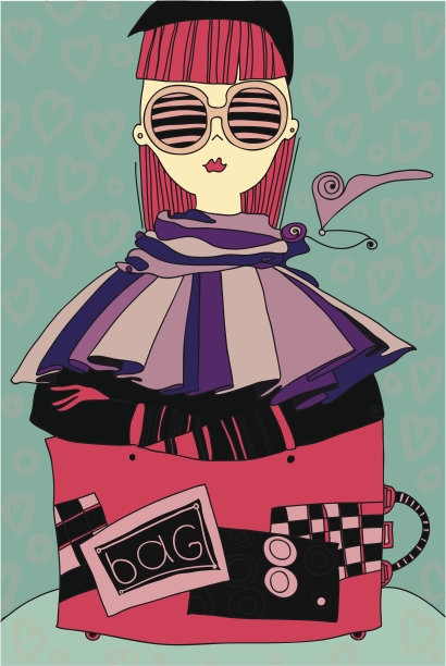 时尚的女人。图片下载