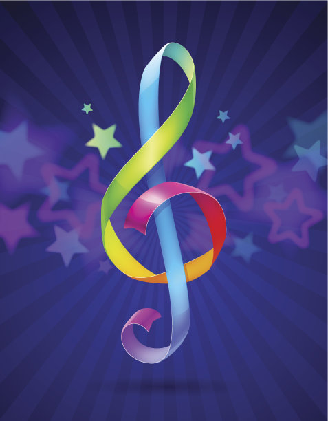 彩带在高谱号的形状图片下载