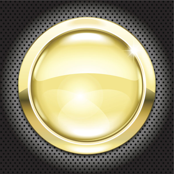 金色的按钮图片下载