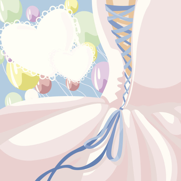 婚礼贺卡。图片下载