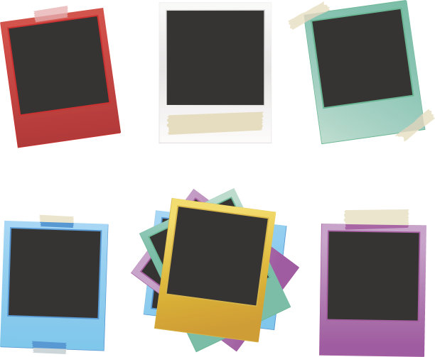 彩色相框一套图片下载