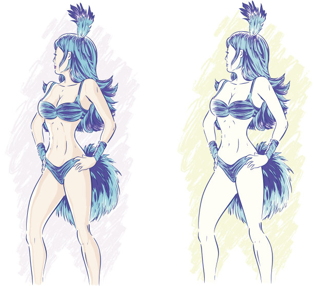 狂欢节的女孩图片下载