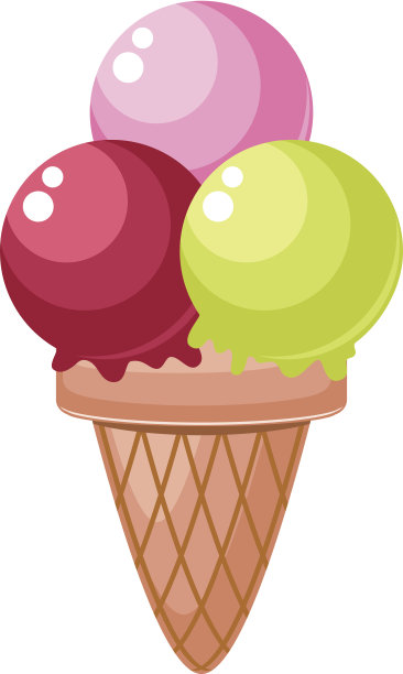 孤立彩色冰淇淋图片下载