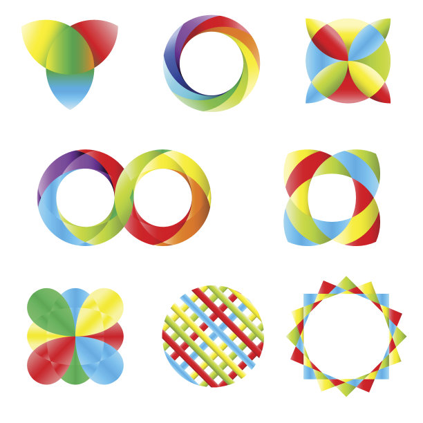 抽象设计元素-彩虹色谱图片下载