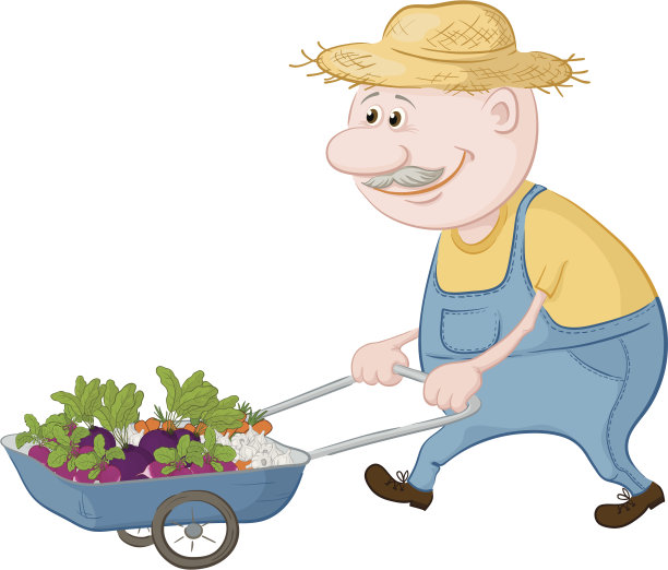 人们开着装满蔬菜的卡车图片下载