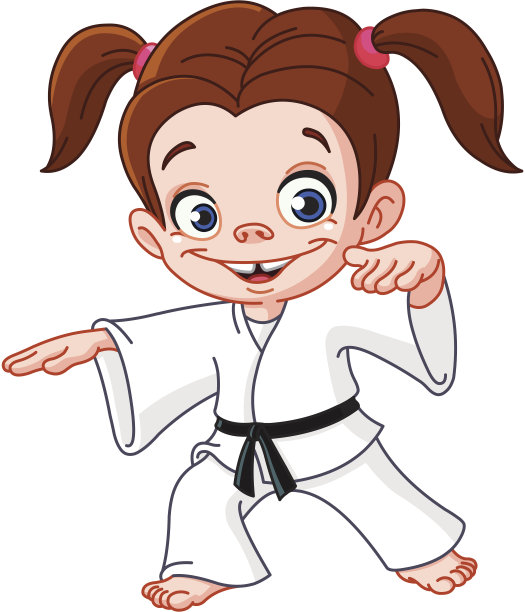 空手道的女孩图片下载
