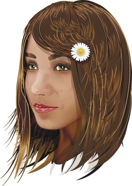 年轻女孩的肖像图片下载