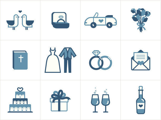 婚礼的图标图片下载