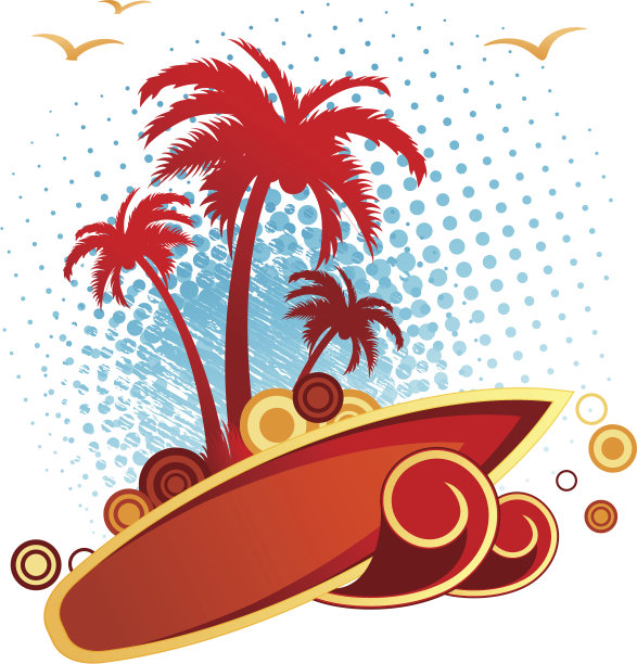 热带抽象背景素材图片