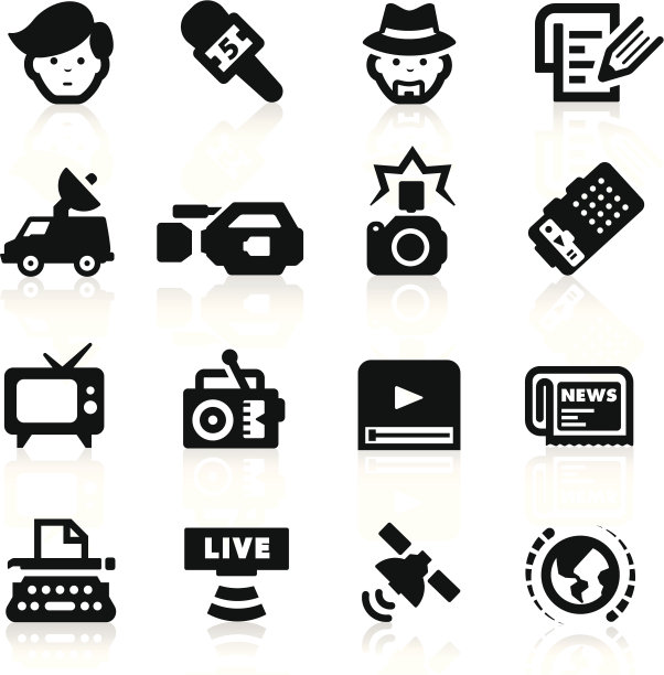 记者图标集-优雅系列图片下载