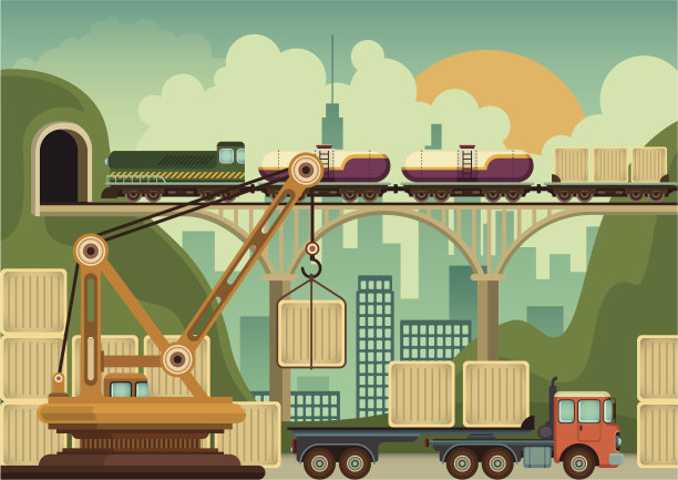 工业城市区。素材图片