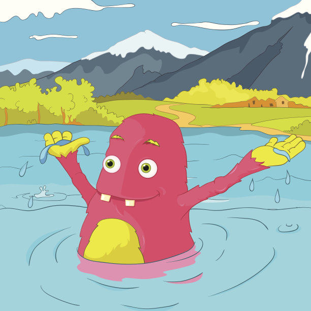 有趣的怪物。图片下载