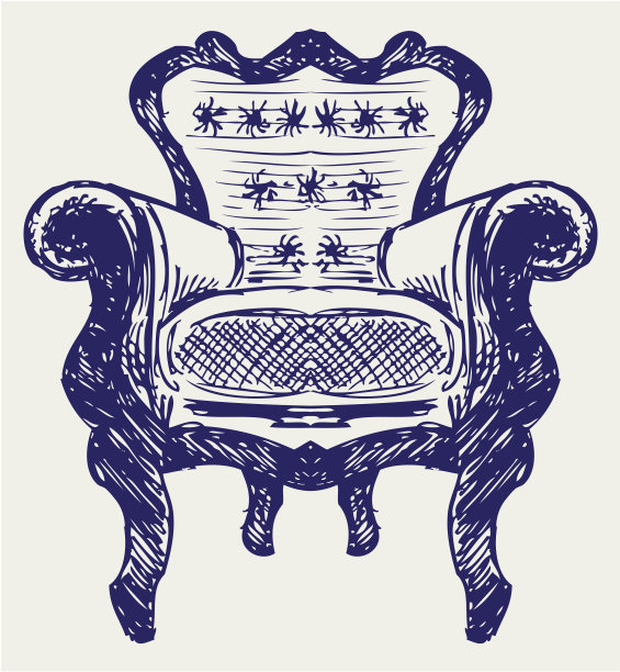 装有皮革的木椅图片下载