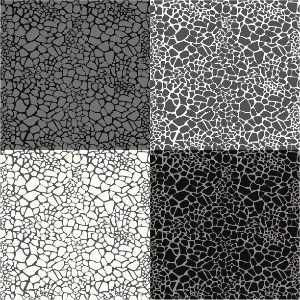 瓷砖的石材花纹在各种灰、黑、白色调图片下载
