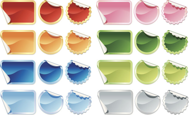 彩色的标签图片下载