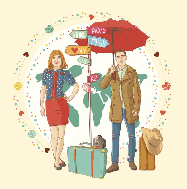 年轻人在不经意间拿着旅行袋站着图片下载