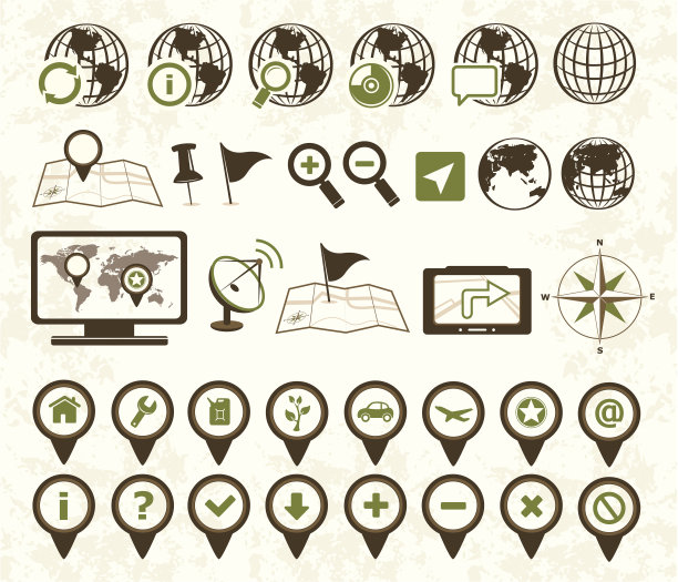 位置图标军事风格图片下载